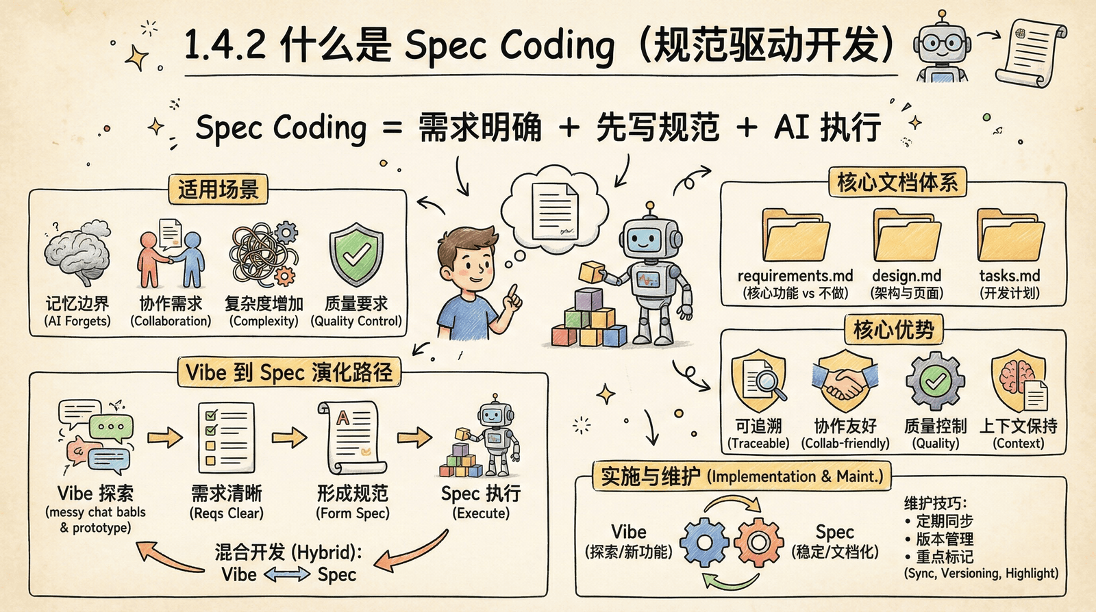 01-awakening_1.4-vibe-vs-spec_1.4.2-what-is-spec-Coding.png